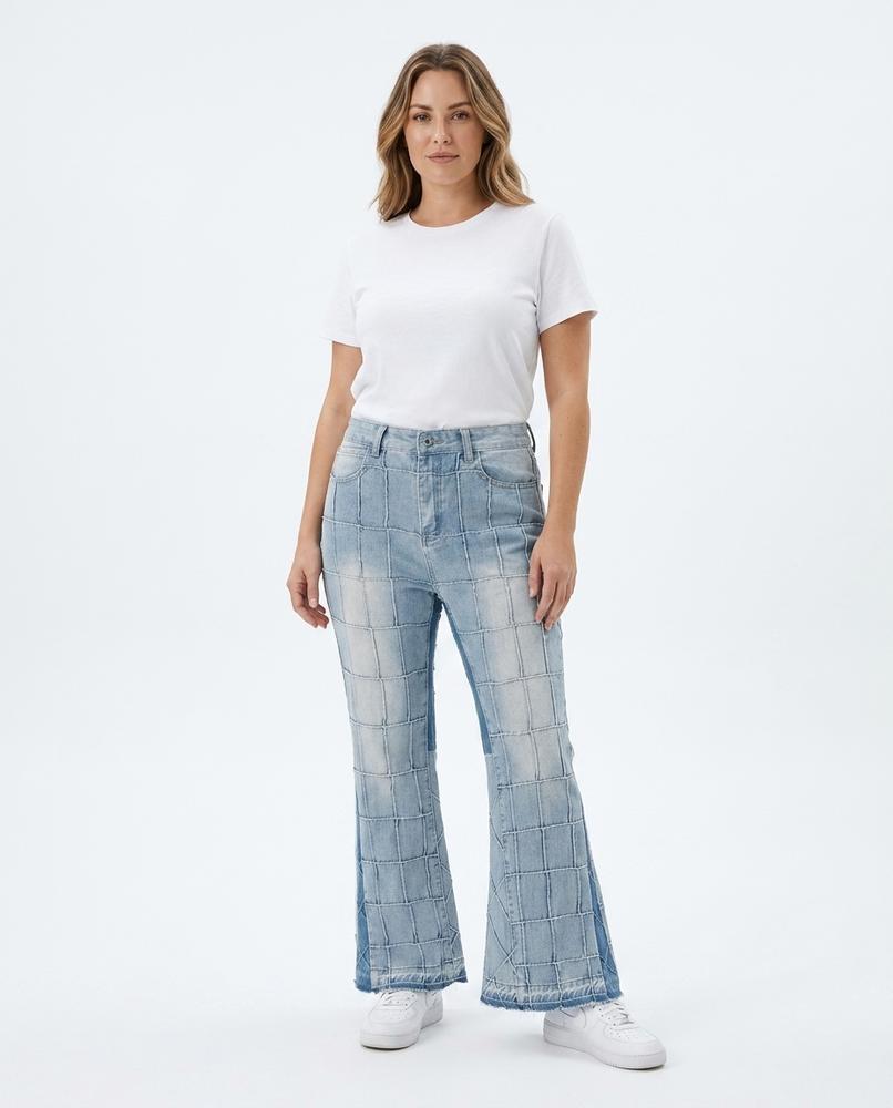 Heidi Outlet - Lemor | Strukturiert Ausgestellt Hose Unisex