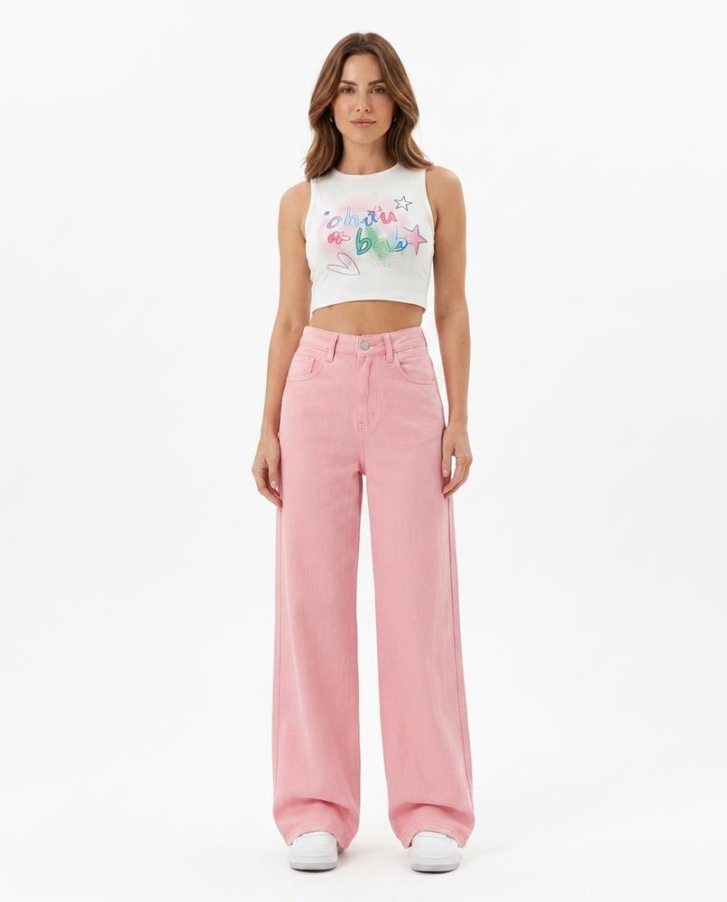 Heidi Outlet - Nilen | Weit Geschnittene Einfarbige Hose Damen