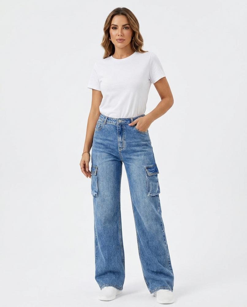 Heidi Outlet - Zedar | Weit Geschnittene Cargo Hose Damen