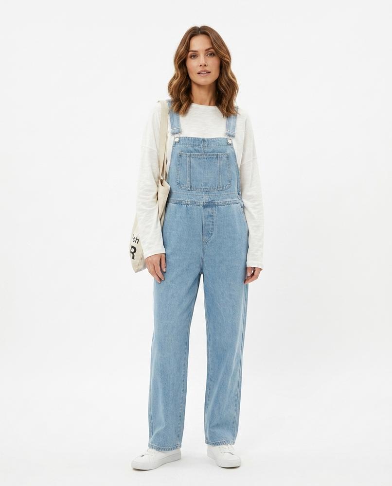 Heidi Outlet - Zelev | Weit Geschnittene Träger Hose Damen