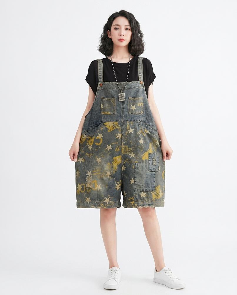 Heidi Outlet - Tital | Gemusterte Baumwoll Hose Damen