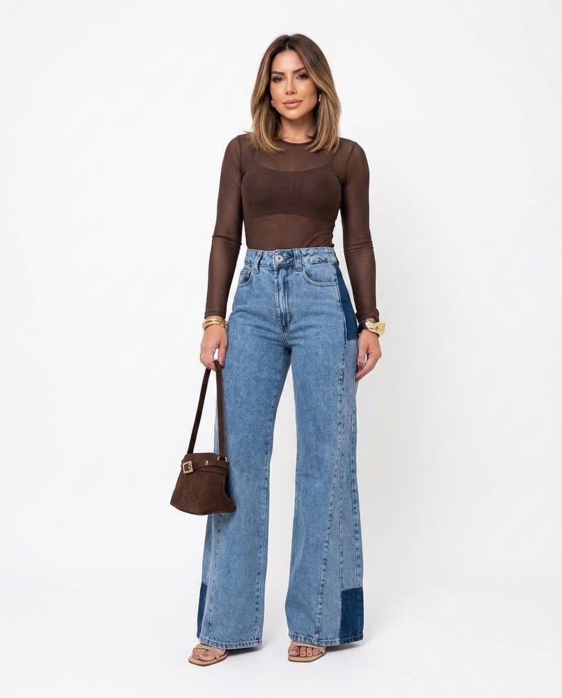 Heidi Outlet - Ralar | Ausgestellte Denim Hose Damen