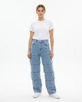Heidi Outlet - Taver | Segmentierte Baumwoll Hose Unisex