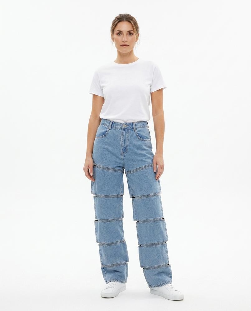 Heidi Outlet - Taver | Segmentierte Baumwoll Hose Unisex