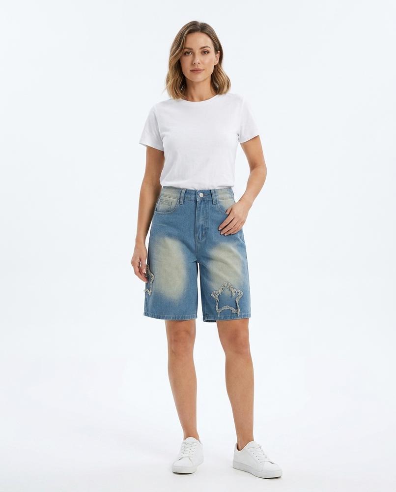 Heidi Outlet - Milar | Verwaschen Ausgefranst Hose Unisex