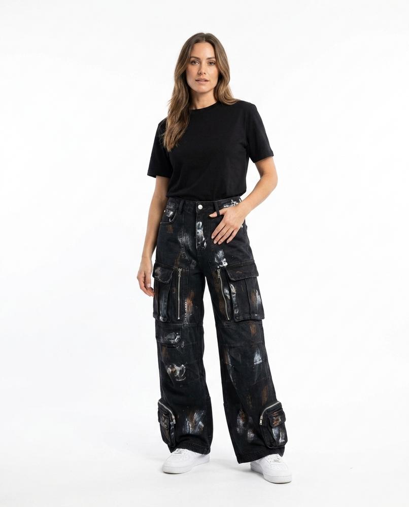 Heidi Outlet - Nisen | Weite Bemalte Hose Unisex