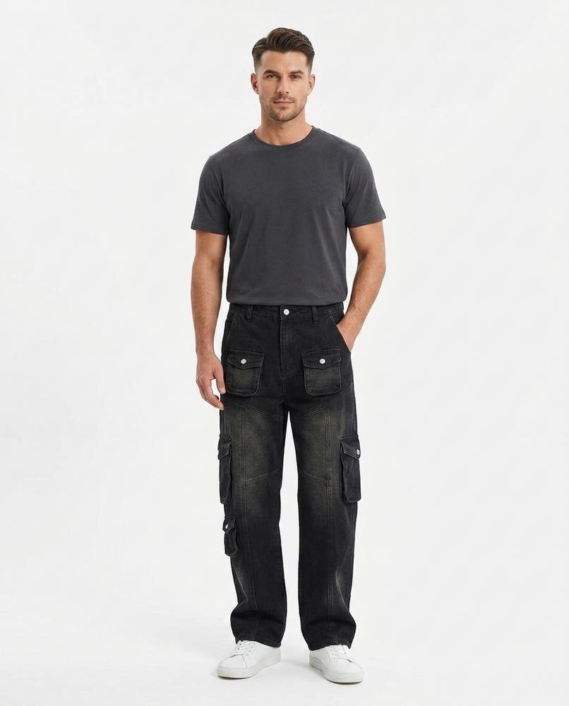 Heidi Outlet - Salar | Weit Geschnittene Gewaschene Hose Unisex