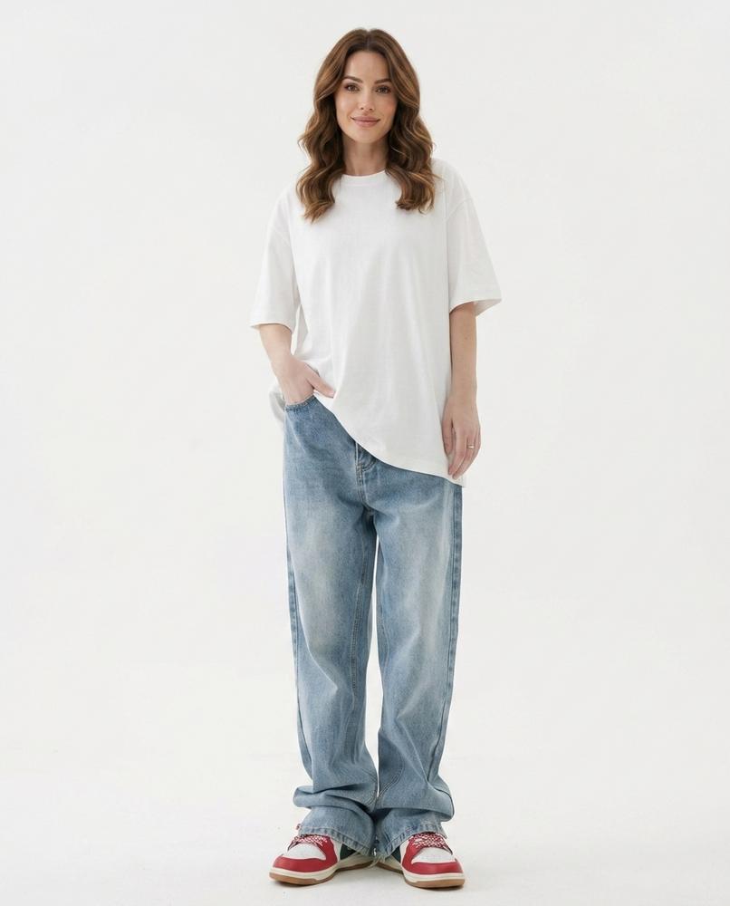 Heidi Outlet - Lydar | Gerade Geschnittene Baumwoll Hose Unisex