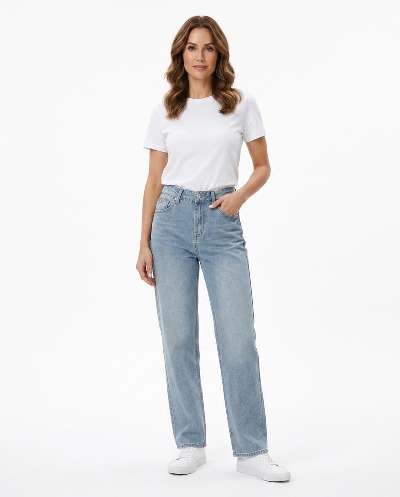 Heidi Outlet - Roser | Verwaschene Gerade geschnittene Hose Unisex