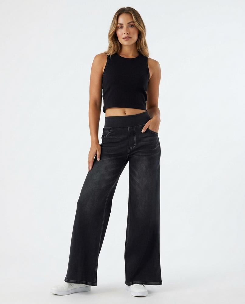 Heidi Outlet - Alvin | Weit Geschnittene Gewaschene Hose Damen