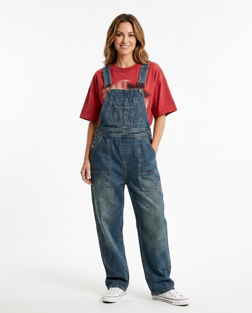 Heidi Outlet - Corel | Weite Träger Hose Unisex