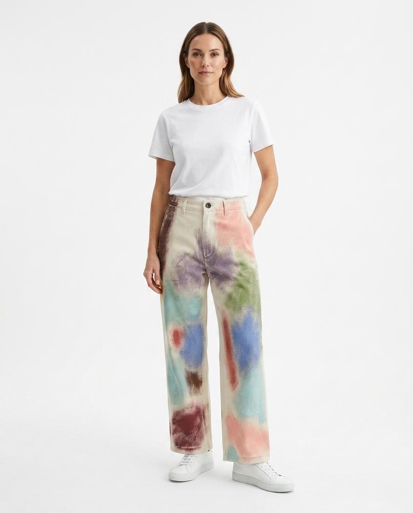 Heidi Outlet - Selen | Mehrfarbige Gerade Geschnittene Hose Unisex