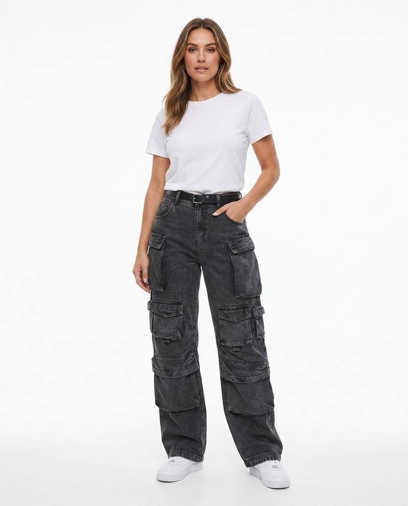 Heidi Outlet - Ellen | Gewaschene Weit Geschnittene Hose Unisex