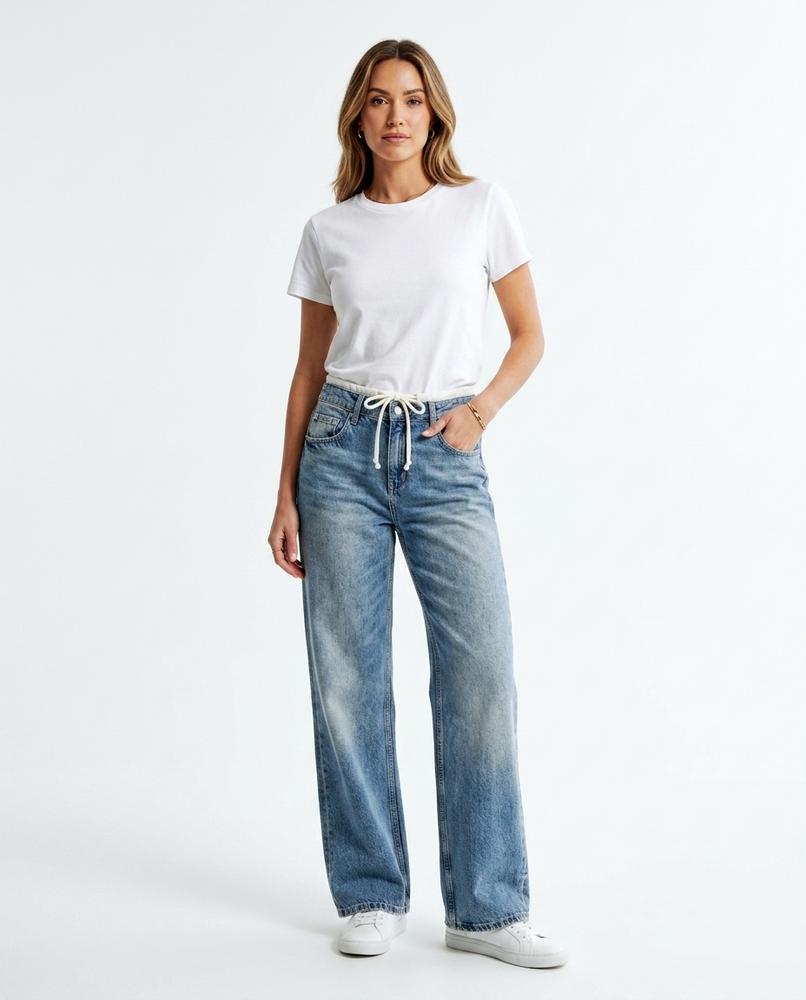 Heidi Outlet - Elmor | Gerade Geschnittene Baumwoll Hose Unisex