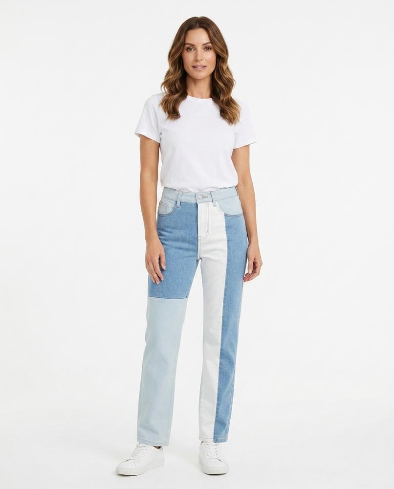 Heidi Outlet - Zeram | Gepatchte Gerade Hose Damen