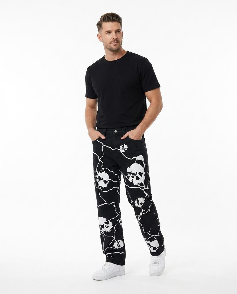 Heidi Outlet - Dahal | Bedruckte Gerade Hose Unisex
