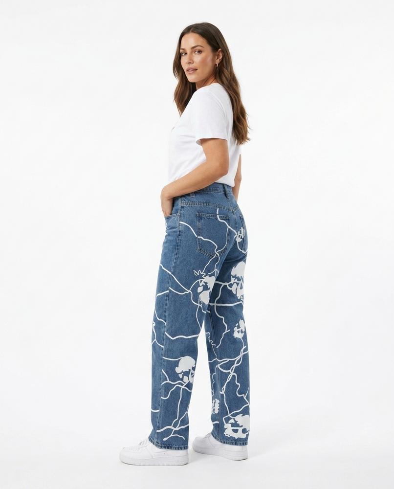 Heidi Outlet - Dahal | Bedruckte Gerade Hose Unisex