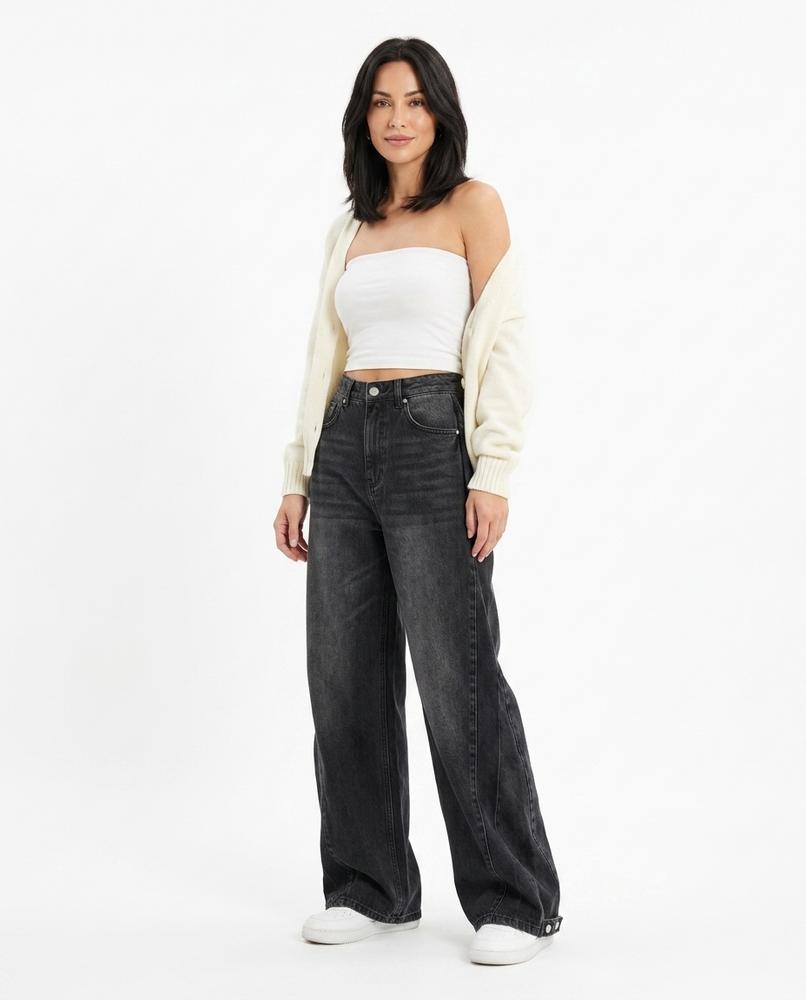 Heidi Outlet - Arken | Weit Geschnittene Baumwoll Hose Damen