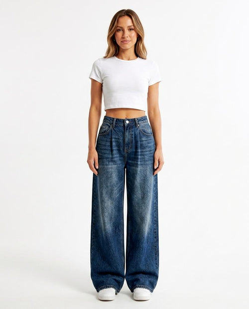 Heidi Outlet - Arken | Weit Geschnittene Baumwoll Hose Damen