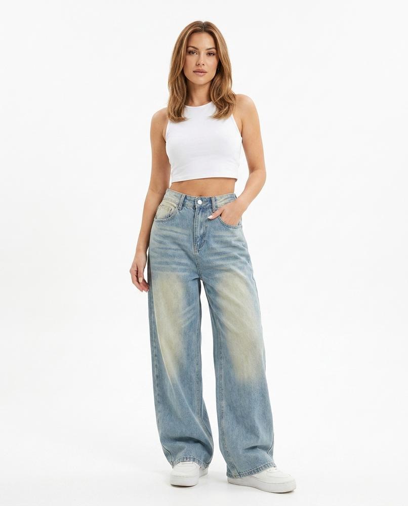 Heidi Outlet - Arken | Weit Geschnittene Baumwoll Hose Damen