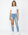 Heidi Outlet - Alsen | Kettenverzierte Baumwoll Hose Damen