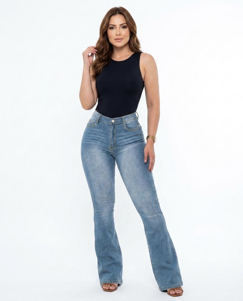 Heidi Outlet - Mavin | Ausgestellte Hochgeschnittene Hose Damen