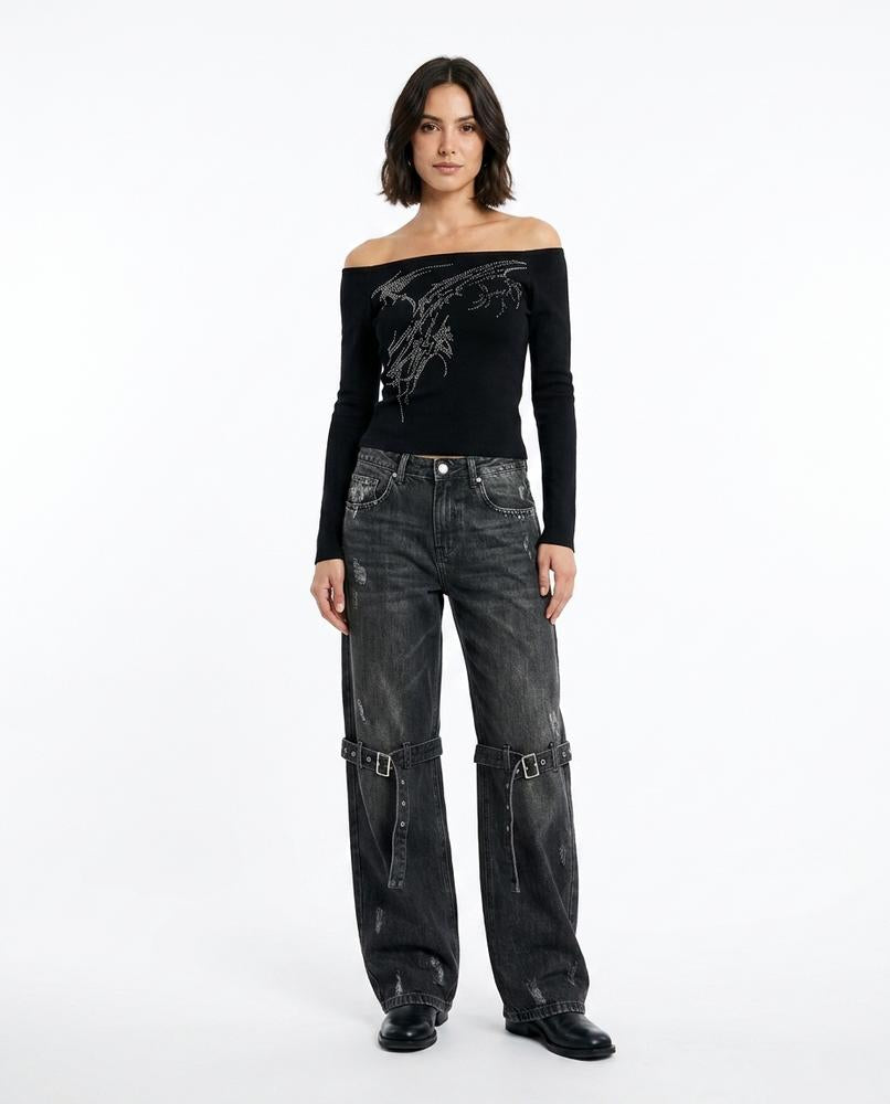 Heidi Outlet - Ninav | Weite Gewaschene Hose Unisex
