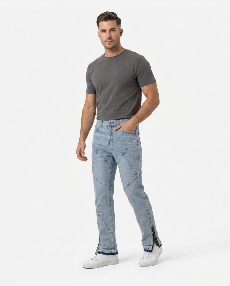 Heidi Outlet - Riral | Hellgewaschene Strukturierte Hose Unisex