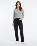 Heidi Outlet - Nehal | Hoch Taillierte Baumwoll Hose Damen