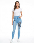 Heidi Outlet - Tazan | Bedruckt Figurbetont Hose Damen