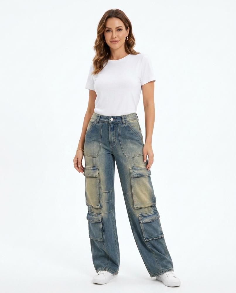 Heidi Outlet - Lyvar | Weit Geschnittene Jeans Hose Damen