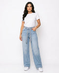 Heidi Outlet - Zesol | Weit Geschnittene Besetzte Hose Damen