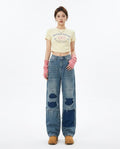 Heidi Outlet - Kedar | Weit Zerrissen Hose Damen