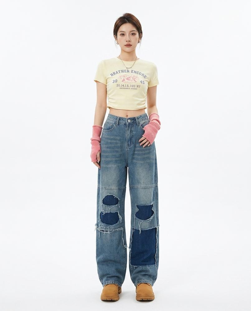 Heidi Outlet - Kedar | Weit Zerrissen Hose Damen