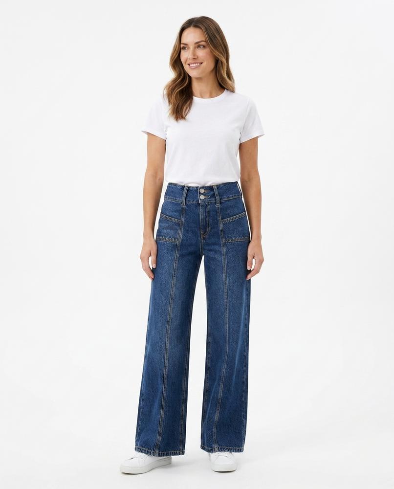 Heidi Outlet - Daran | Weit Geschnittene Baumwoll Hose Damen