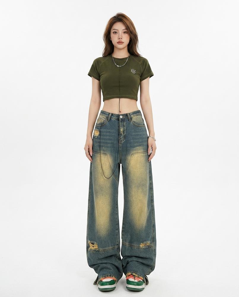 Heidi Outlet - Vital | Weit Geschnittene Gewaschene Hose Unisex