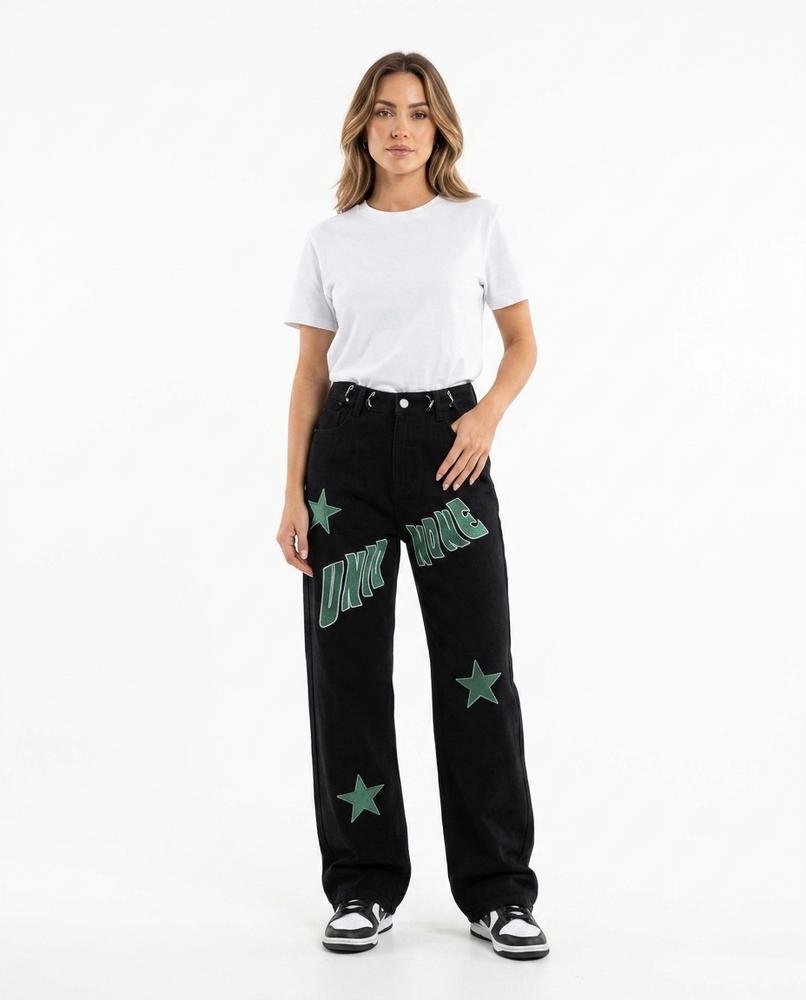 Heidi Outlet - Damir | Weit Geschnittene Bedruckte Hose Unisex