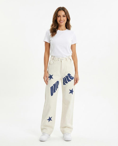 Heidi Outlet - Damir | Weit Geschnittene Bedruckte Hose Unisex