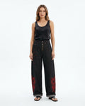Heidi Outlet - Canor | Bestickt Weitgeschnitten Hose Unisex