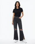 Heidi Outlet - Cavin | Ausgestellte Zerrissene Hose Damen