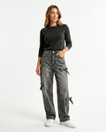 Heidi Outlet - Elmir | Weit Geschnittene Verzierte Hose Damen