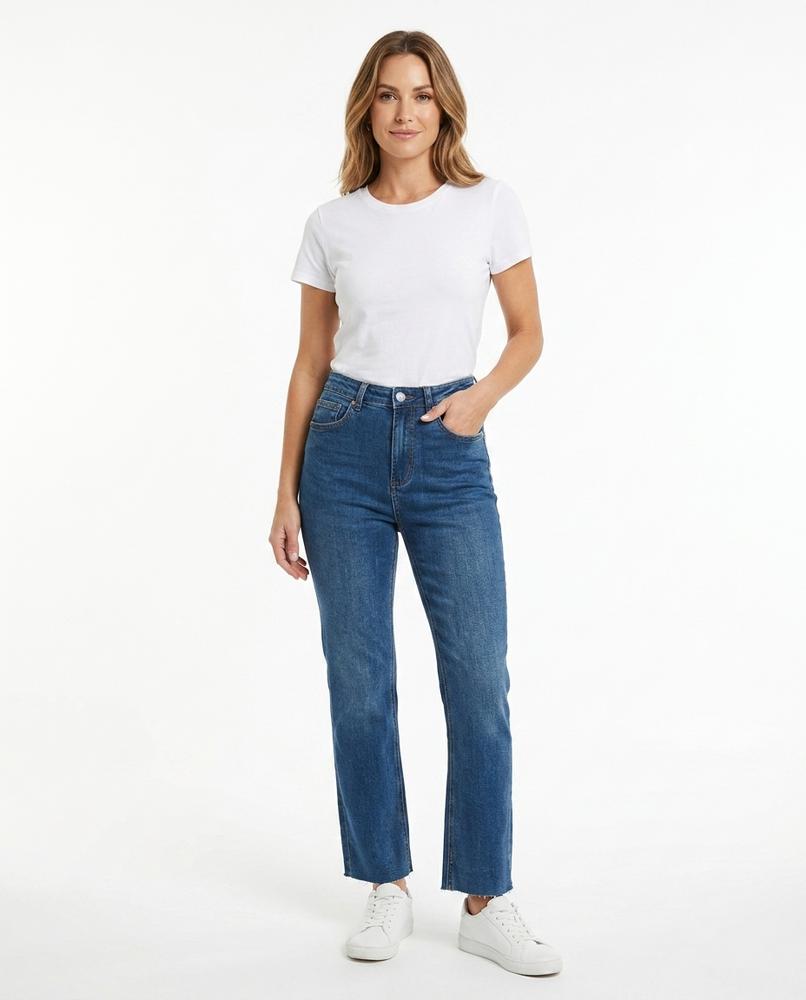 Heidi Outlet - Vaser | Gerade Geschnittene Baumwoll Hose Damen