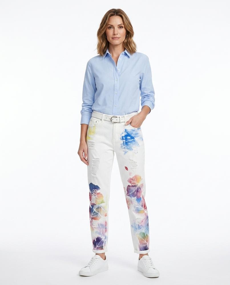 Heidi Outlet - Semon | Bedruckte Zerrissene Hose Unisex