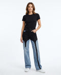 Heidi Outlet - Tadar | Zweifarbige Weit Geschnittene Hose Damen