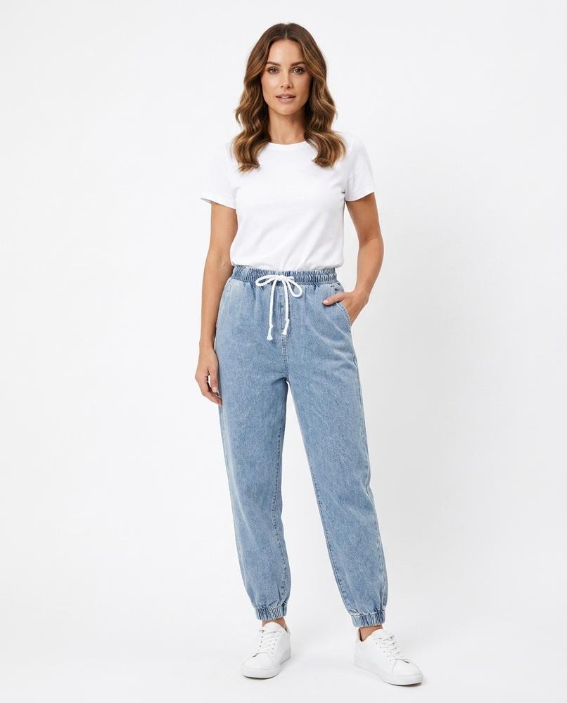 Heidi Outlet - Ladar | High-Waist Baumwoll Hose Damen