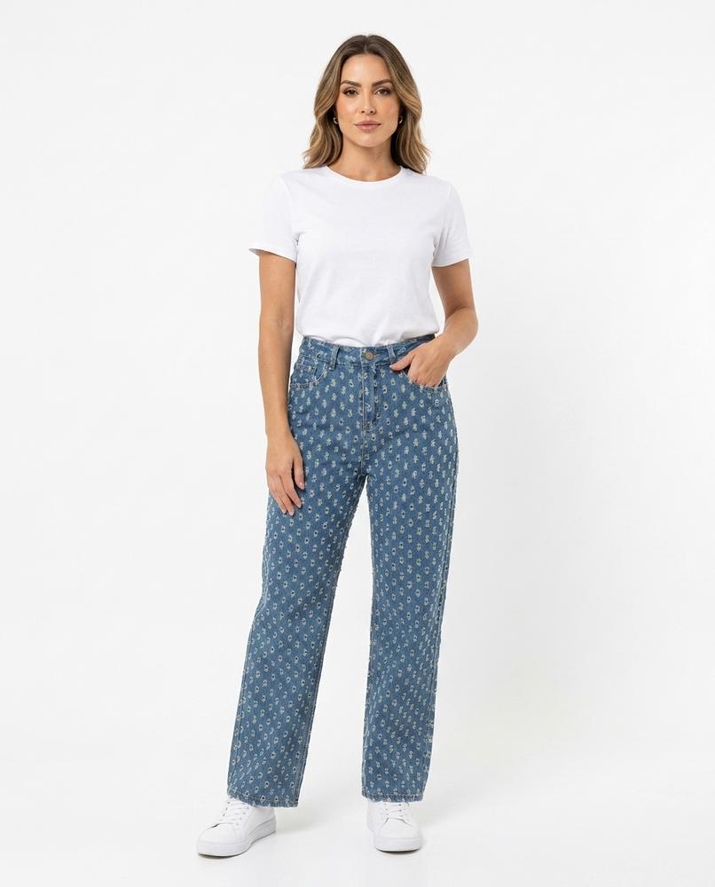 Heidi Outlet - Kerev | Durchbrochene Denim Hose Unisex