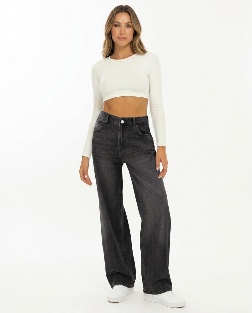 Heidi Outlet - Mitir | Weit Geschnittene Baumwoll Hose Damen