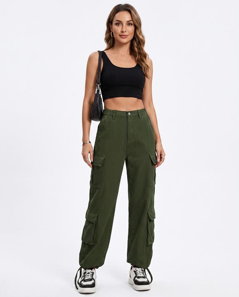 Heidi Outlet - Elsan | Gerade Geschnittene Baumwoll Hose Damen