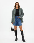 Heidi Outlet - Lyver | Kurze Offenkantige Hose Damen