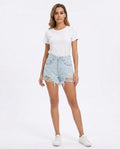 Heidi Outlet - Latir | Kurzgeschnittene Zerstörte Jeans-Hose Damen